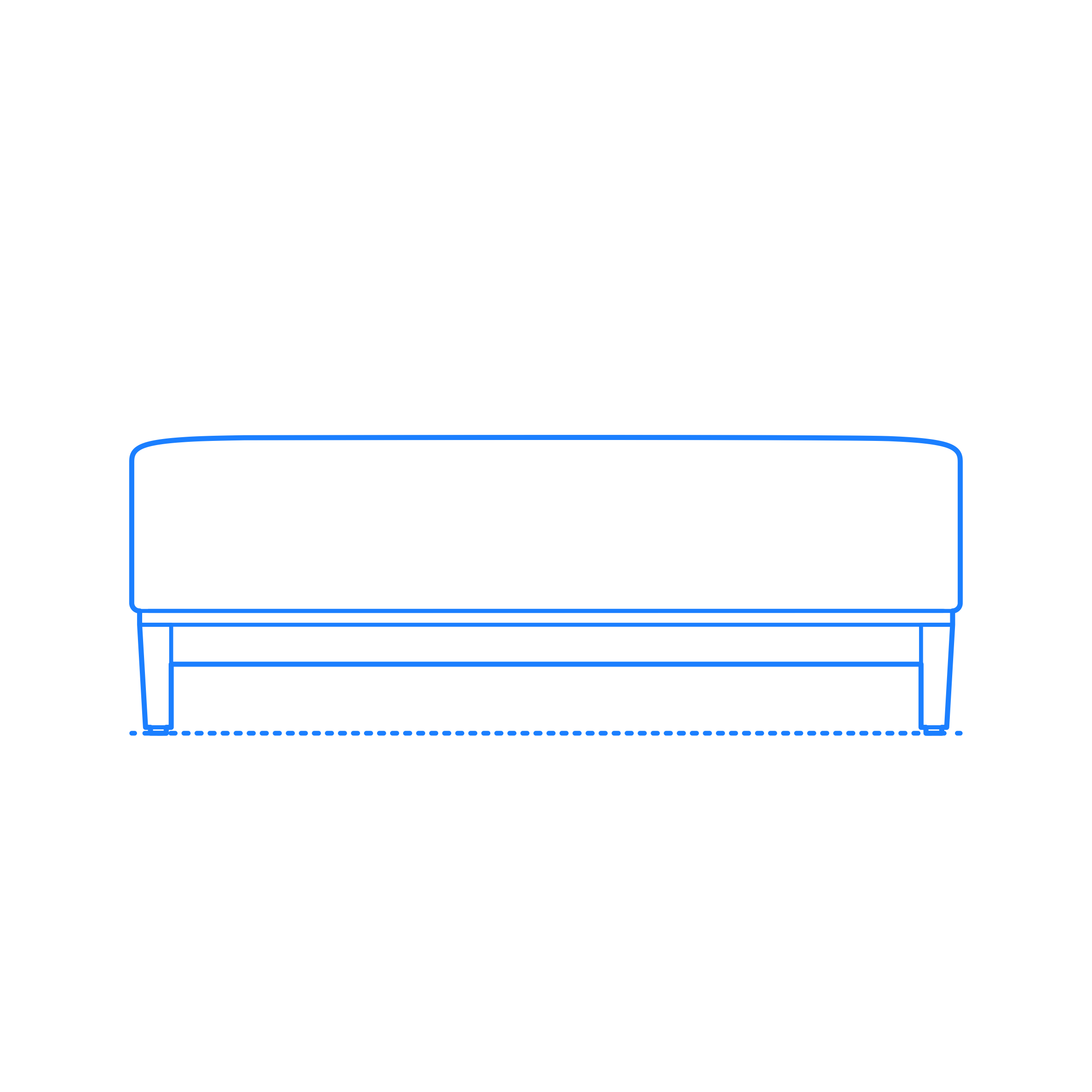 Furniture Benches Brava Platform Bench 2 Seat Simple Line Art Svg Free Vectors